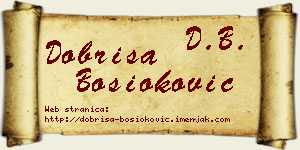 Dobriša Bosioković vizit kartica